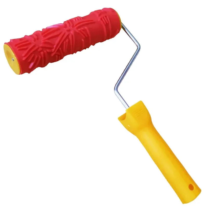 Silicone printing roller 7-inch liquid wallpaper embossing roller pattern roller diatom mud art paint texture tool