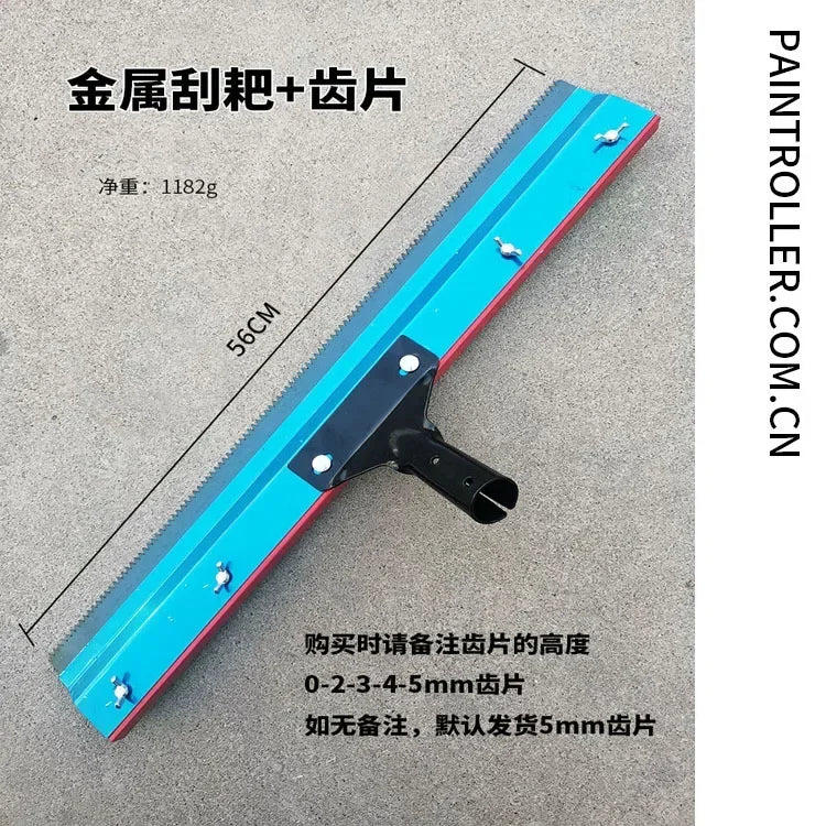 Cement self-leveling scraper, stainless steel