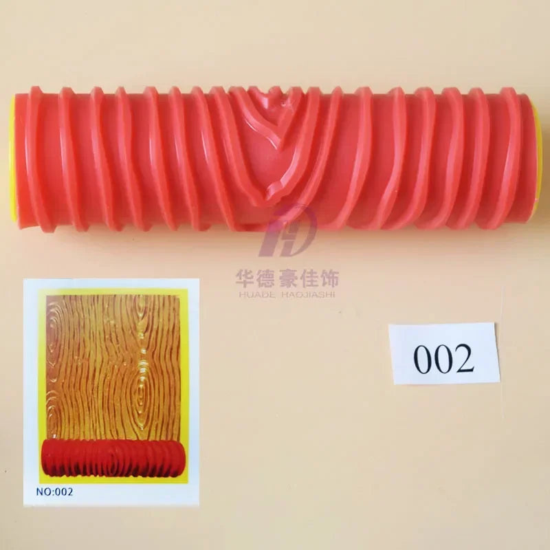 Silicone printing roller 7-inch liquid wallpaper embossing roller pattern roller diatom mud art paint texture tool