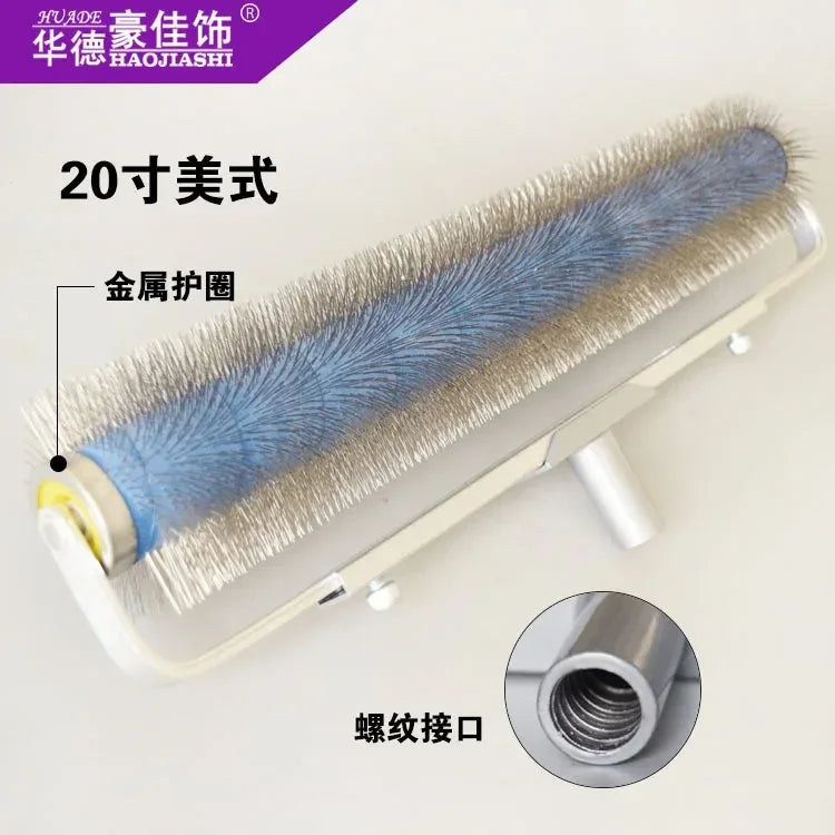 Steel needle roller stainless steel needle defoaming roller 10 inch 20 inch epoxy floor paint cement self-leveling roller