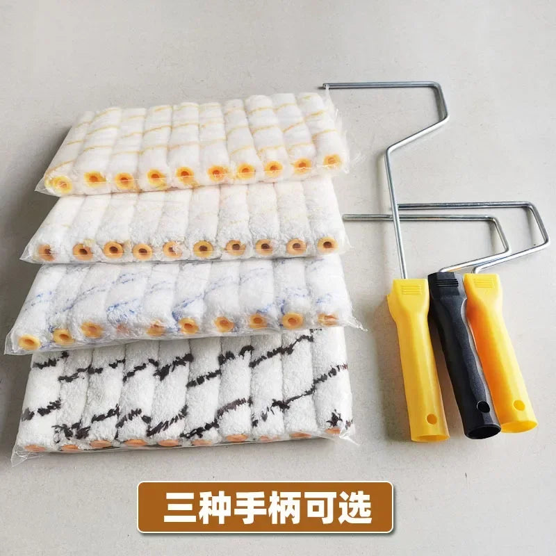 Stock 6-inch thumb paint roller brush in