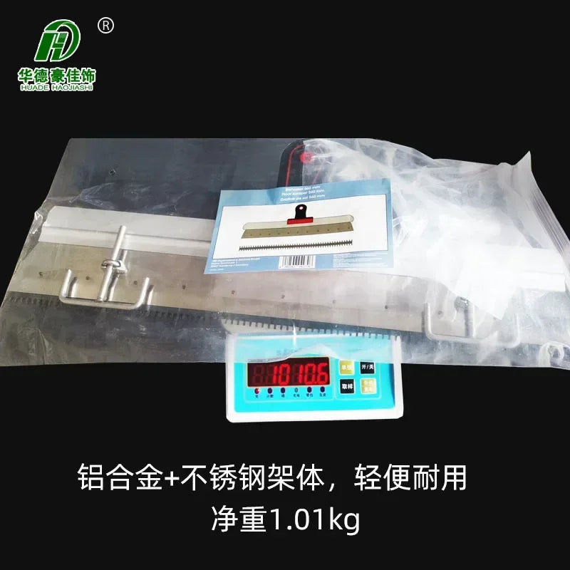 Stainless steel rake epoxy cement self-leveling