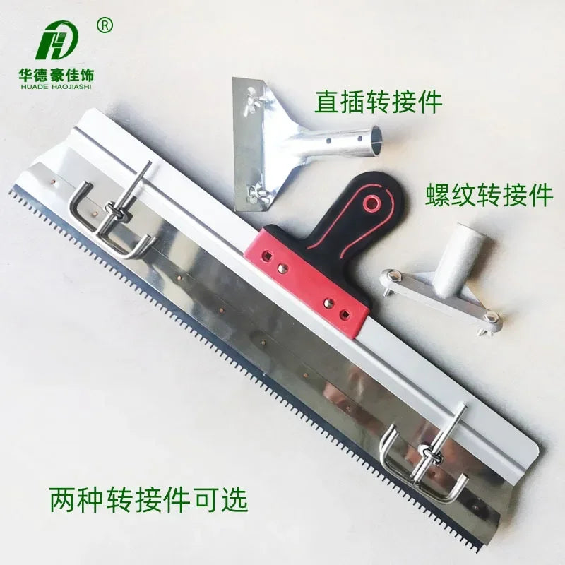 Stainless steel rake epoxy cement self-leveling