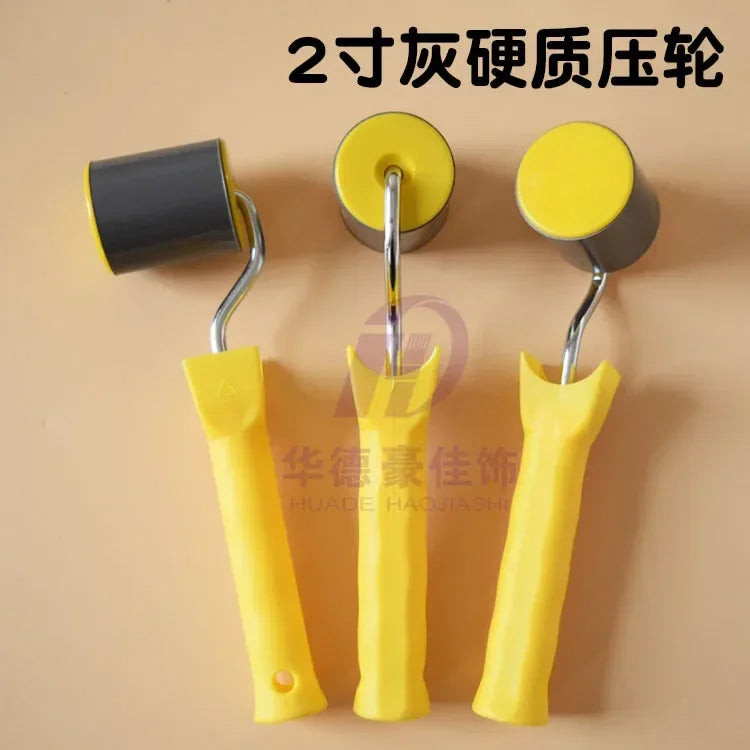 Wallpaper pressing roller soft rubber hard