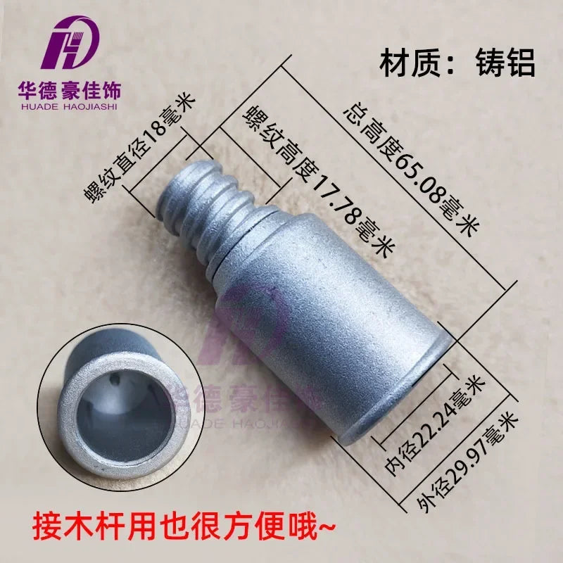 Telescopic pole tower shaped part metal