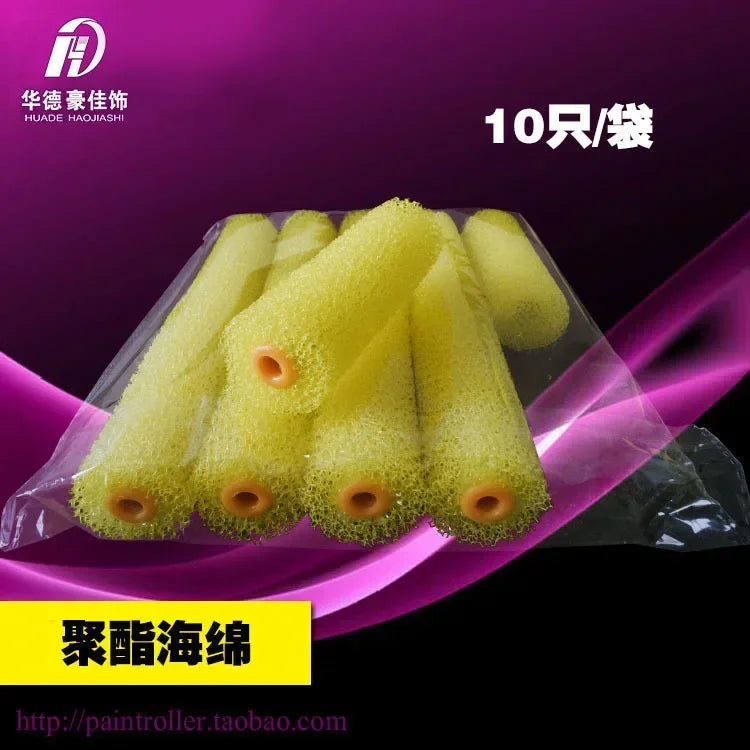 4-inch roughening roller brush sponge texture art paint orange peel roller diatom mud Huade tool drawing roller