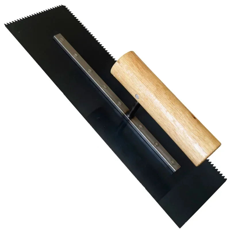 Cement self-leveling trowel epoxy floor push knife serrated flat manganese steel scraper spatula approved floor paint tool