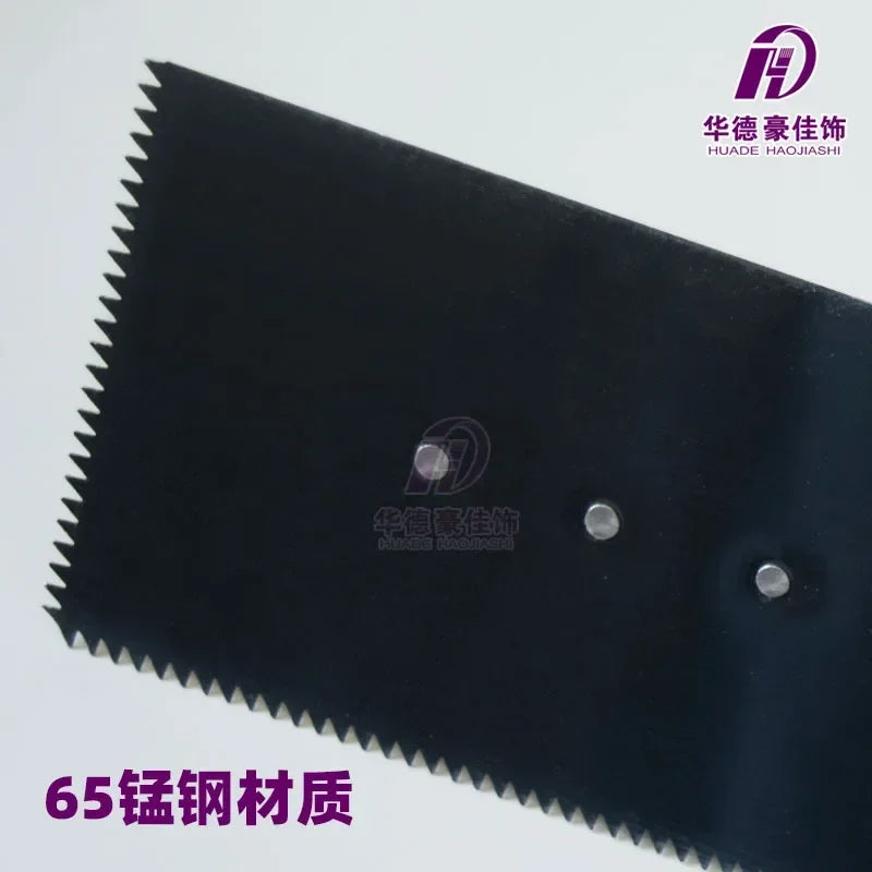 Cement self-leveling trowel epoxy floor push knife serrated flat manganese steel scraper spatula approved floor paint tool