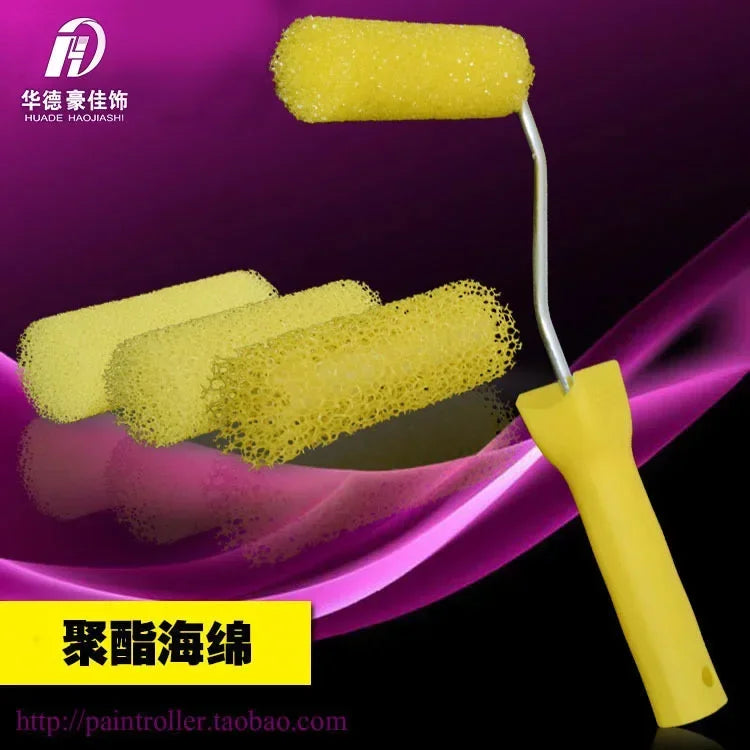 4-inch roughening roller brush sponge texture art paint orange peel roller diatom mud Huade tool drawing roller