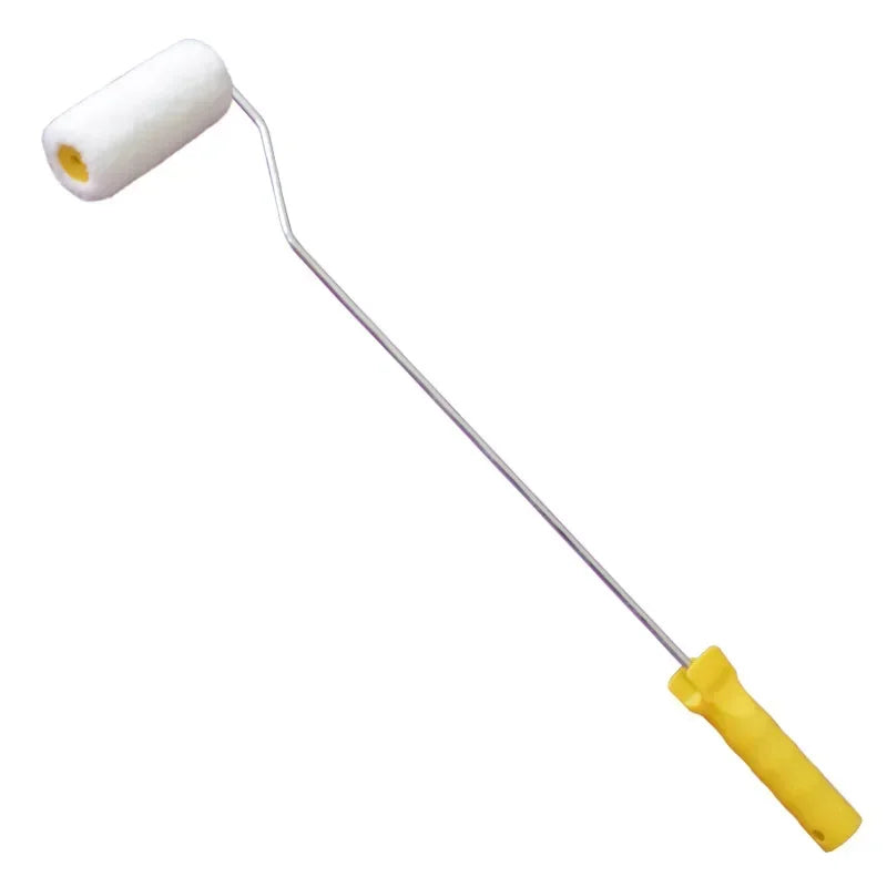 4-inch paint roller brush with extended handle and thumb roller 5.2mm reinforced medium capillary glass fiber