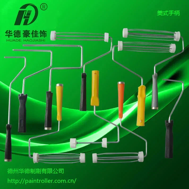 Various American paint roller support handles 3-12 inch American roller frame galvanized chrome roller frame handle