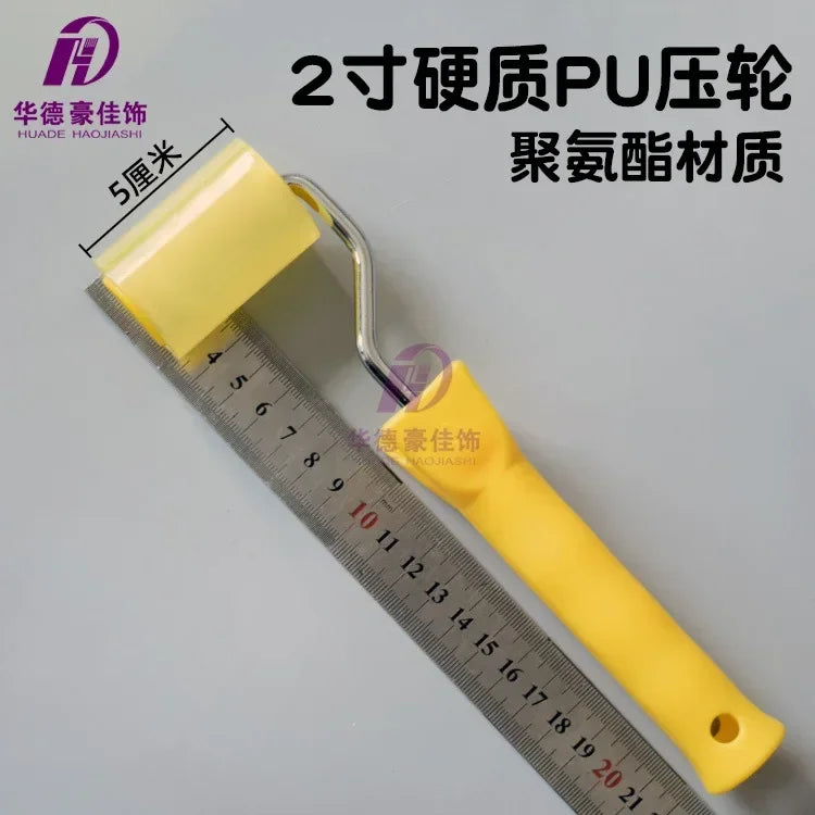 Wallpaper pressing roller soft rubber hard